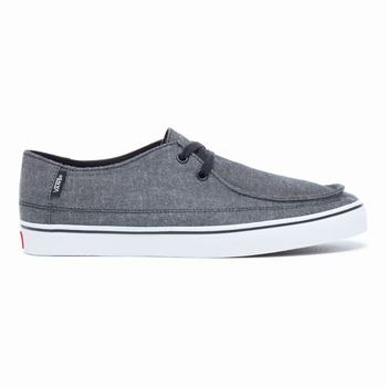 Férfi Vans Chambray Rata Vulc Tornacipő VA9127048 Fekete Fehér